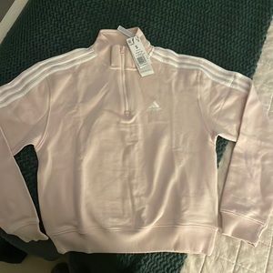 NWT ADIDAS quarter zip pullover